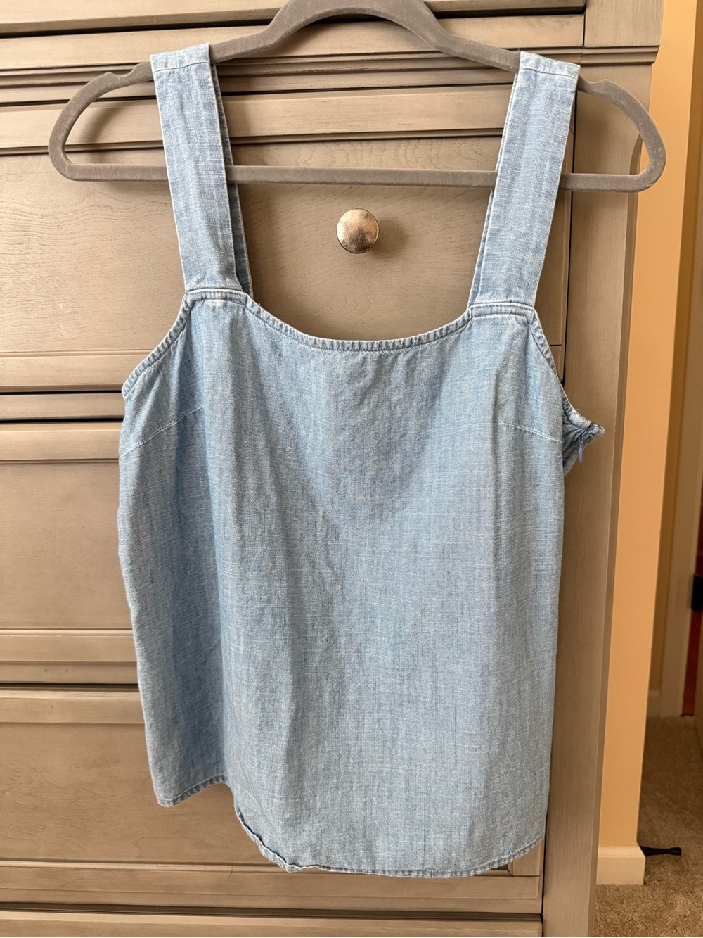J. Crew Factory Light Blue Denim Tank Top